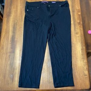 Gloria Vanderbilt, Amanda Black Pants, 20W short